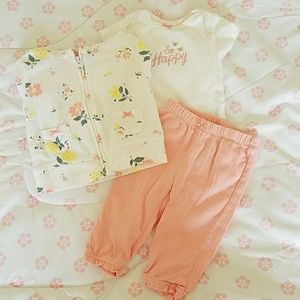 3 month Carter's baby girl outfit